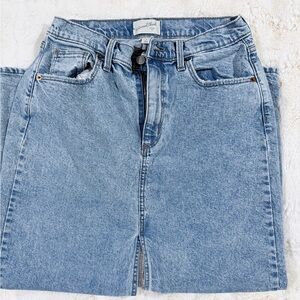 Universal Thread Blue Denim Maxi Skirt